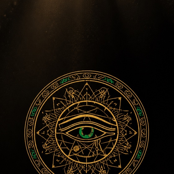 The Carbon Cure emblem — the eye within a botanical mandala
