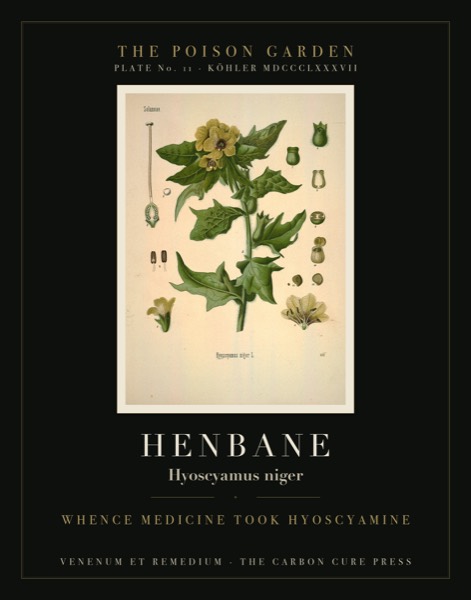 Henbane (Hyoscyamus niger) — Poison Garden botanical poster, Köhler 1887 plate 11